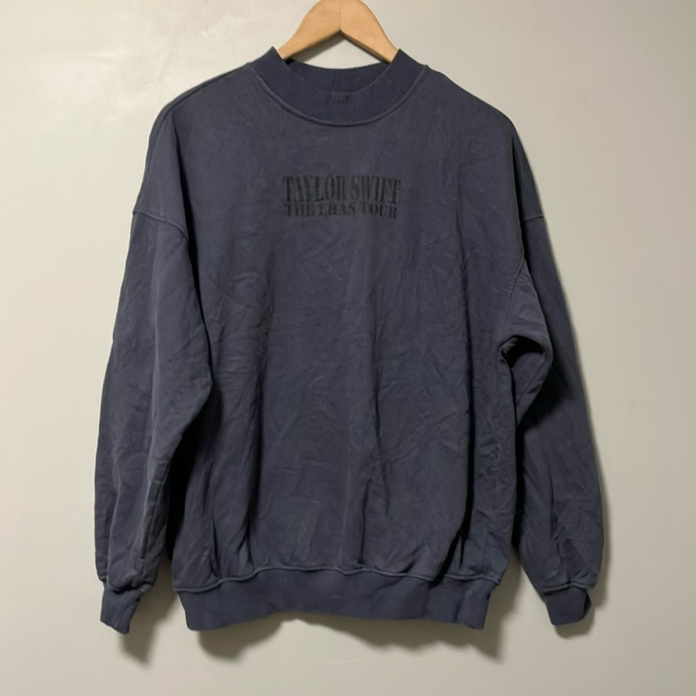 Taylor Swift The Eras Tour Blue Gray Sweatshirt